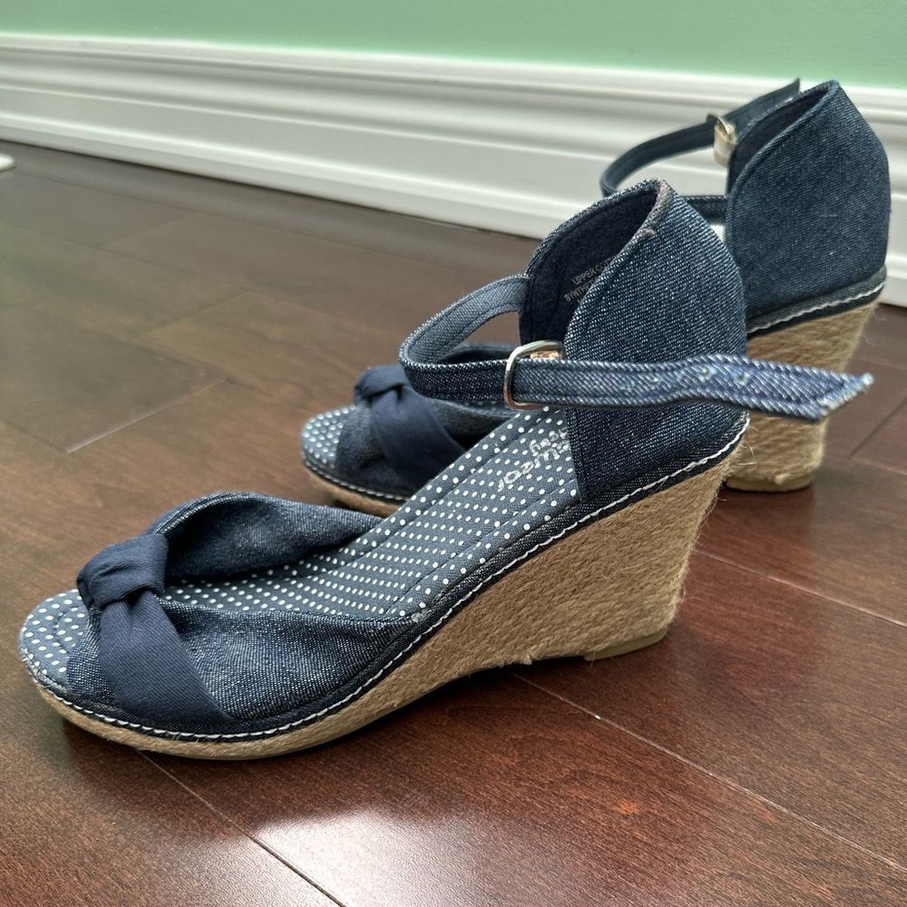 New Denim Style Wedges